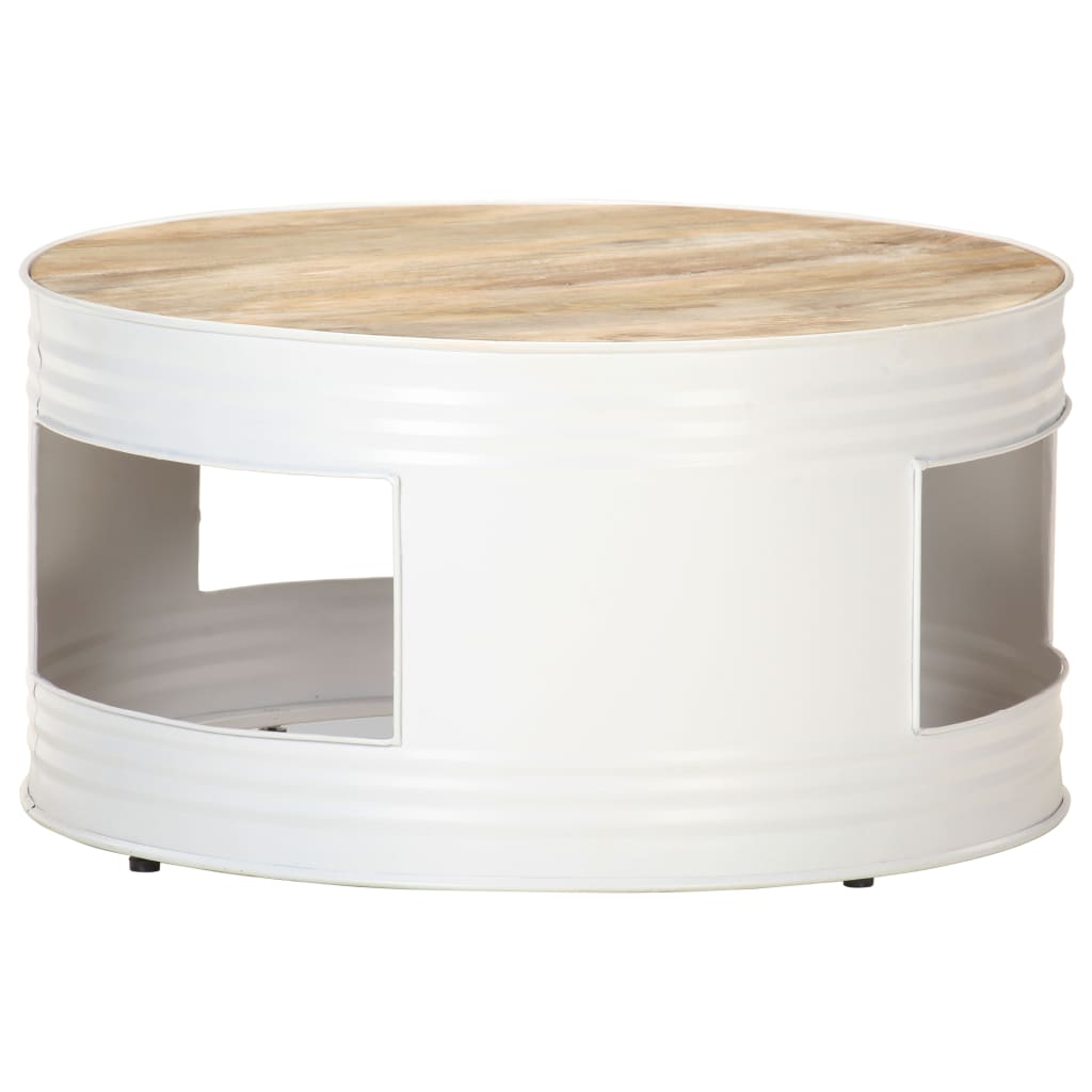 vidaXL Salontafel 43x55 cm massief gerecycled hout