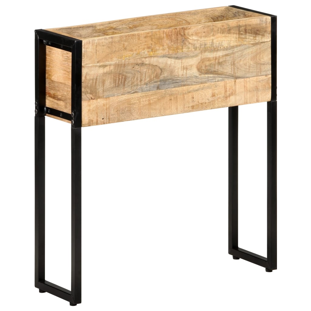vidaXL Plantenbak 90x20x68 cm ruw mangohout