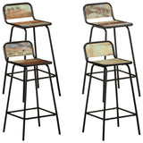 vidaXL Barstoelen 2 st massief mangohout