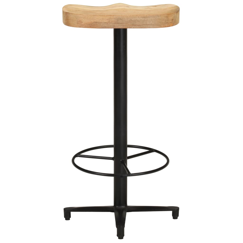 vidaXL Barkrukken 2 st 76 cm massief mangohout