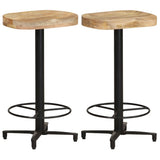 vidaXL Barkrukken 2 st 76 cm massief mangohout