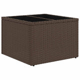 vidaXL 6-piece Garden Sofa Set with Cushions Black Poly Rattan