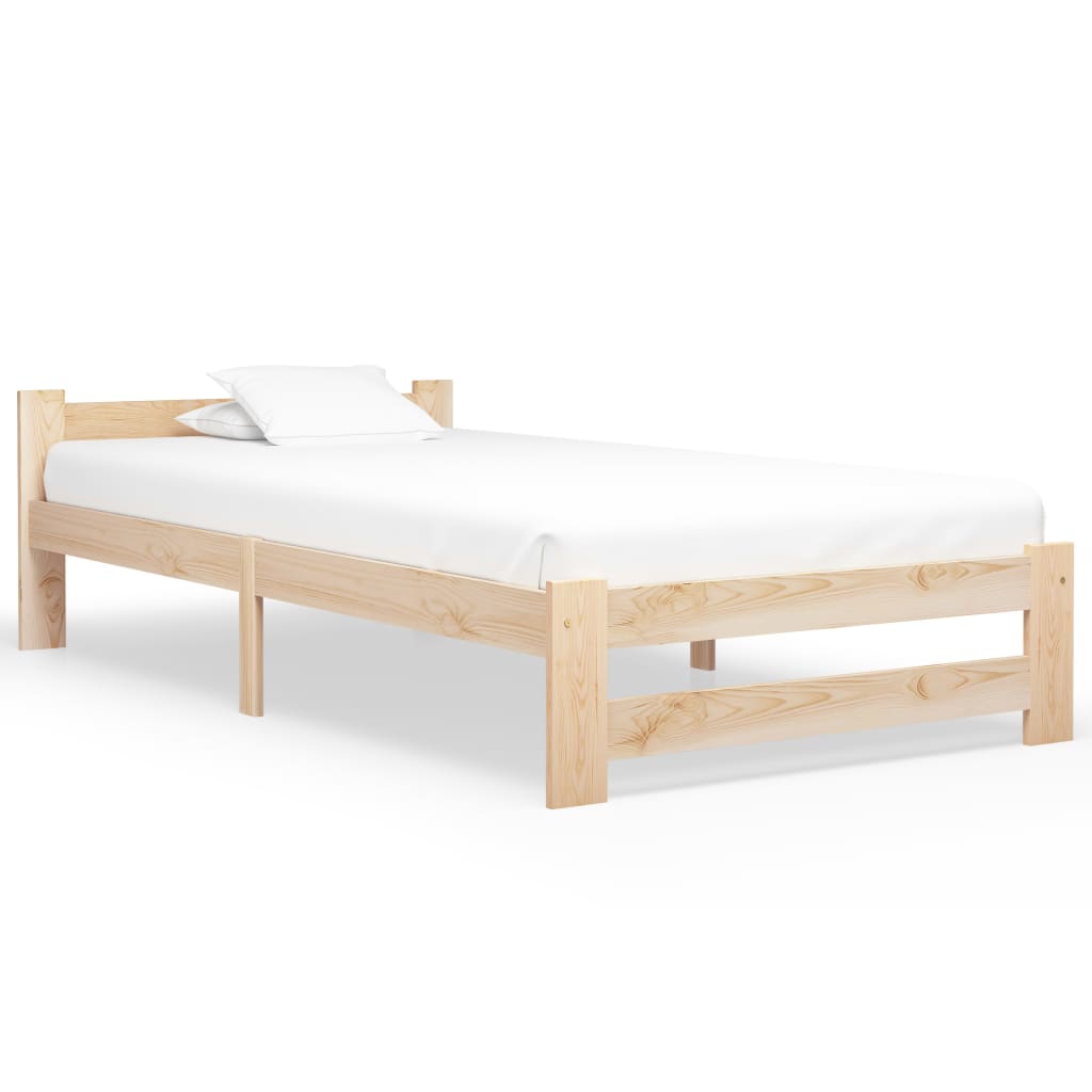 vidaXL Bedframe massief grenenhout 90x200 cm