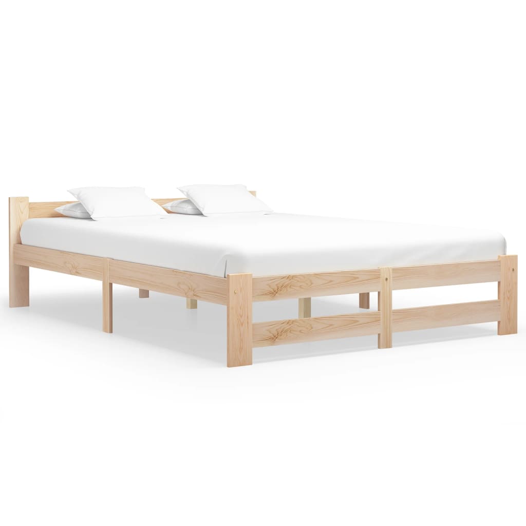 vidaXL Bedframe massief grenenhout 90x200 cm