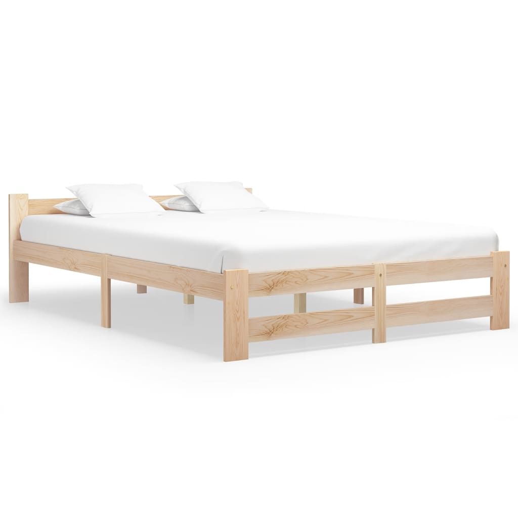 vidaXL Bedframe massief grenenhout 90x200 cm