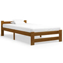 vidaXL Cadre de lit massif vert 90x200 cm