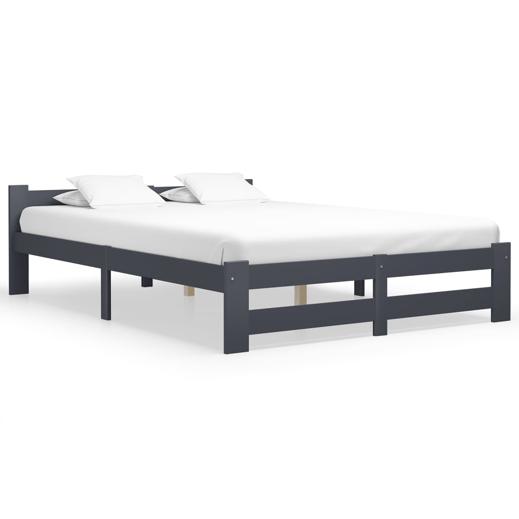 vidaXL Bedframe massief grenenhout 90x200 cm