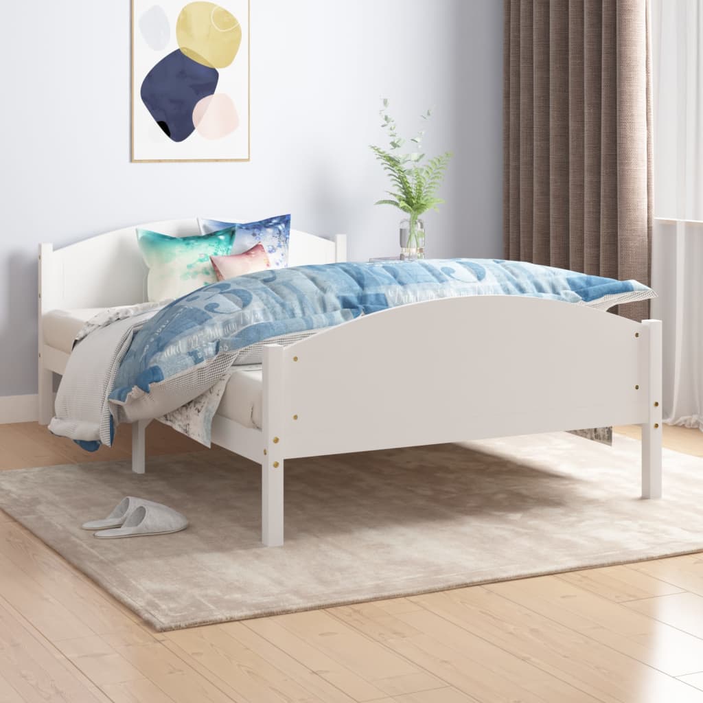 vidaXL Bedframe massief grenenhout 140x200 cm