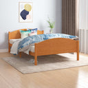vidaXL Cadre de lit massif vert grenenhout 140x200 cm
