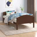 vidaXL Cadre de lit massif vert grenenhout 140x200 cm