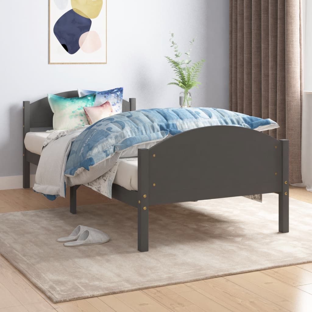 vidaXL Bedframe massief grenenhout 140x200 cm