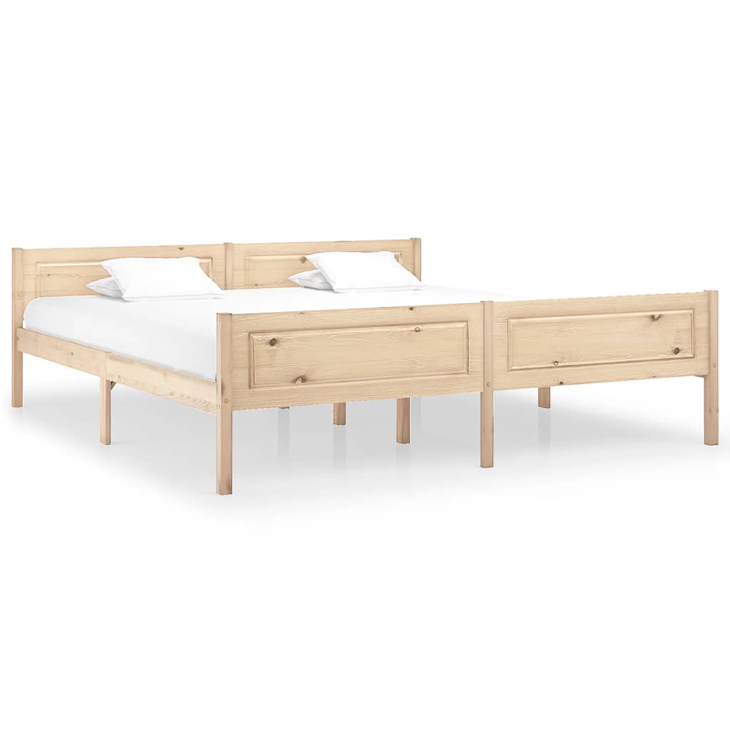 vidaXL Bedframe massief grenenhout 90x200 cm