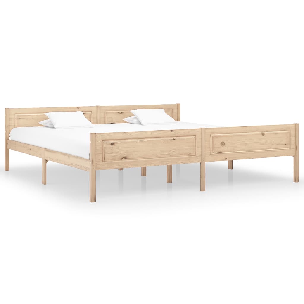 vidaXL Bedframe massief grenenhout 90x200 cm