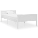 vidaXL Cadre de lit massif vert 90x200 cm