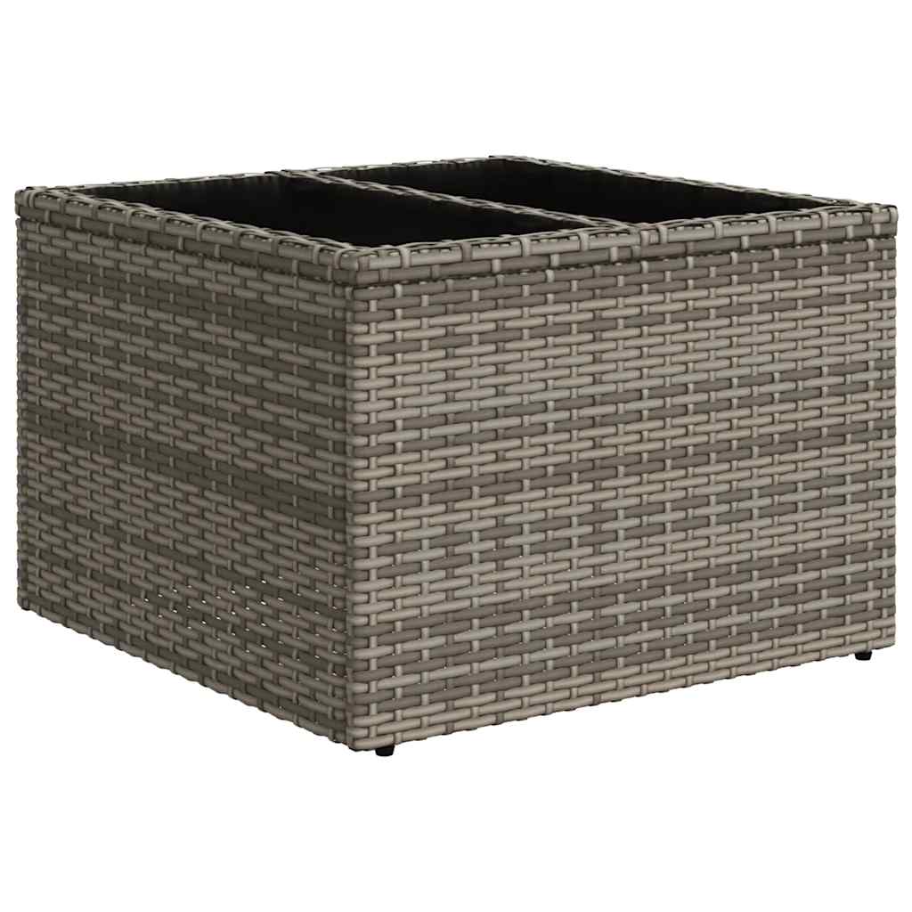 vidaXL 8-delige tuinbankset met kussens, zwart polyrotan