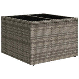 vidaXL 8-delige tuinbankset met kussens, zwart polyrotan