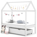 vidaXL Cadre de lit d'enfant avec bois massif vert 70x140 cm