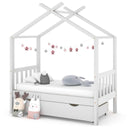 vidaXL Kinderbedframe met lade massief grenenhout 70x140 cm