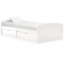 vidaXL Bedframe met 2 lades massief grenenhout 90x200 cm