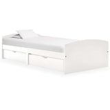 vidaXL Bedframe met 2 lades massief grenenhout 90x200 cm