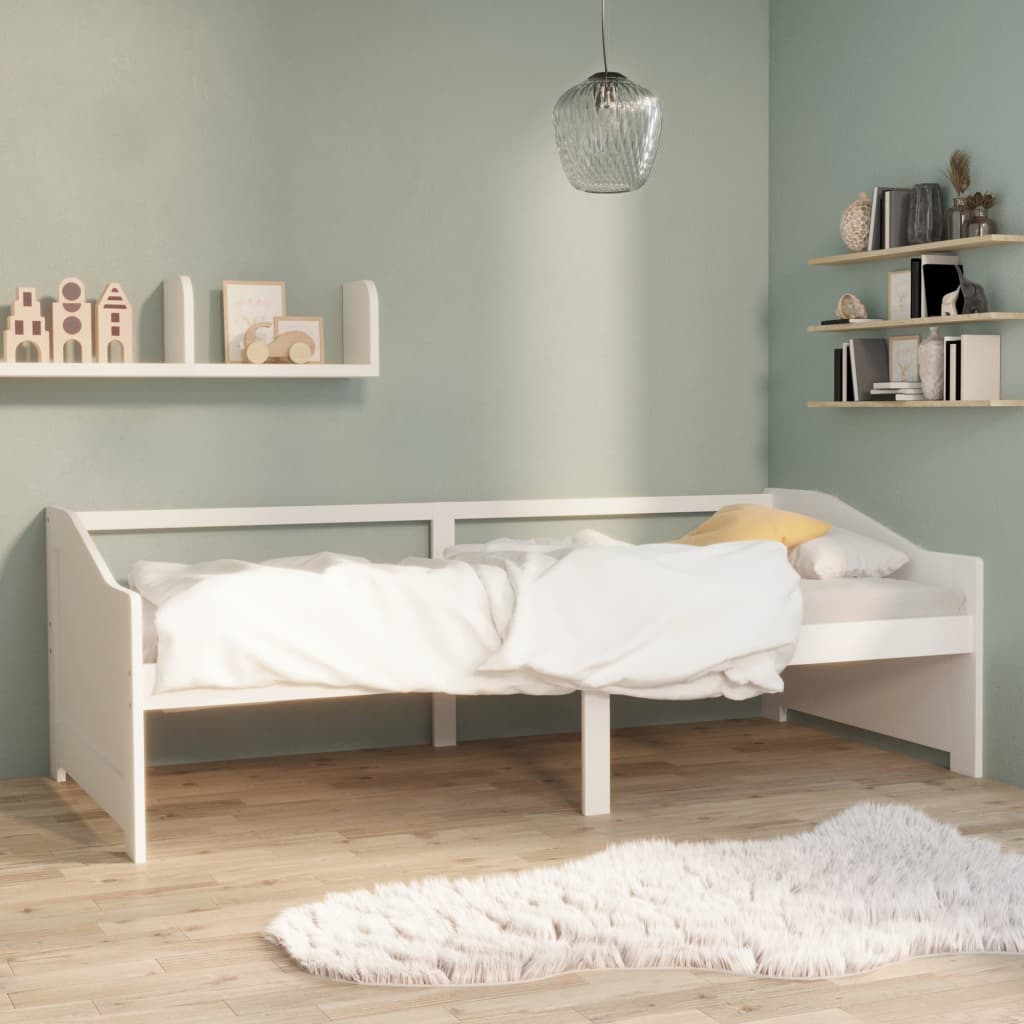 vidaXL Bedbank 3-zits massief grenenhout 90x200 cm