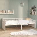 vidaXL Bedbank 3-zits massief grenenhout 90x200 cm