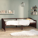 vidaXL Bedbank 3-zits massief grenenhout 90x200 cm