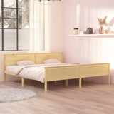 vidaXL Cadre de lit massif vert grenenhout 120x200 cm