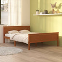 vidaXL Cadre de lit massif vert grenenhout 120x200 cm