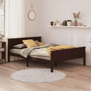 vidaXL Cadre de lit massif vert grenenhout 120x200 cm