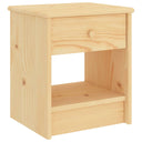 vidaXL Bedside Cabinet 35x30x40 cm Solid Pine Wood Natural