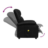 vidaXL Massage Chair Artificial Leather Black