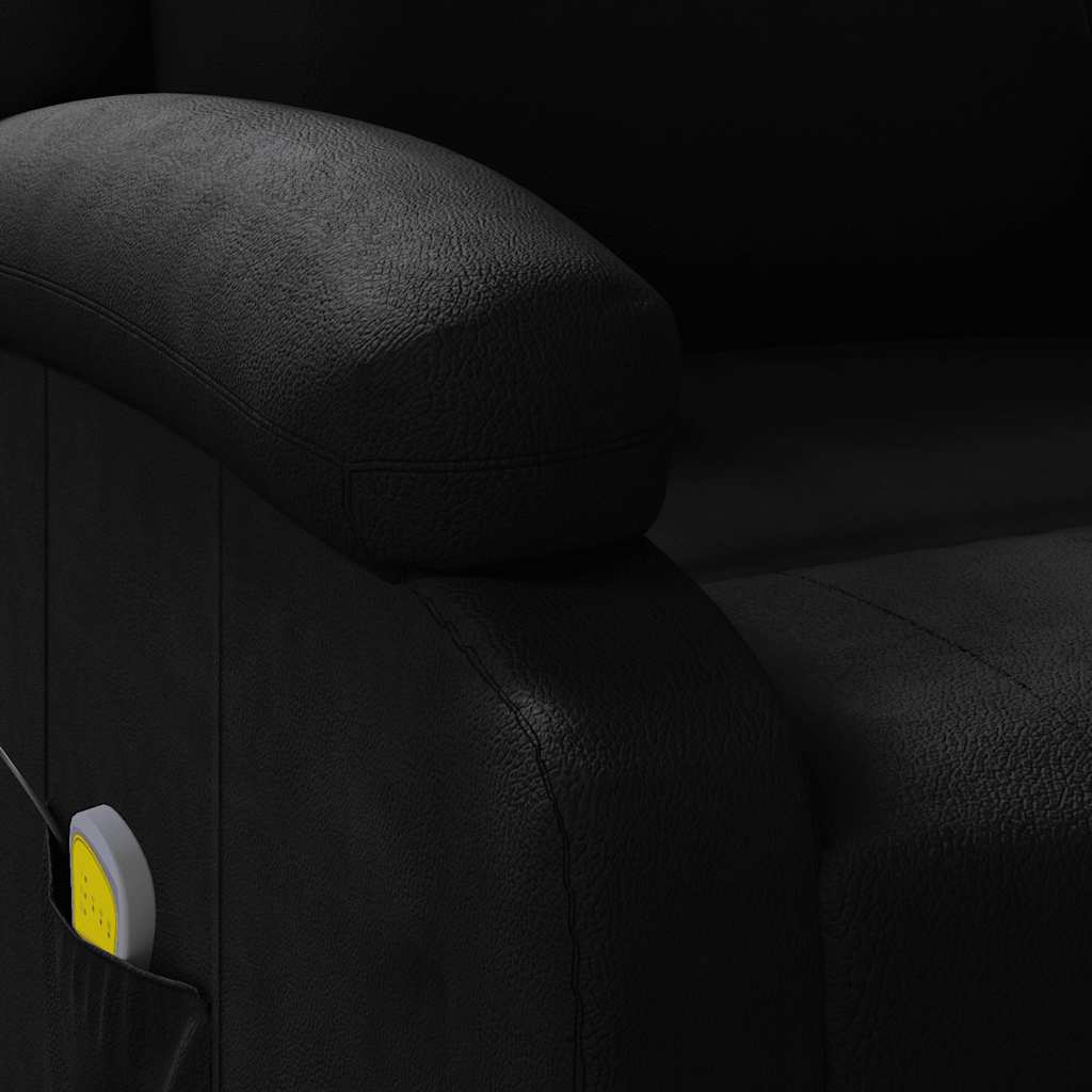 vidaXL Massage Chair Artificial Leather Black