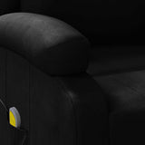 vidaXL Massage Chair Artificial Leather Black