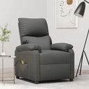 vidaXL Fauteuil de massage en tissu crème