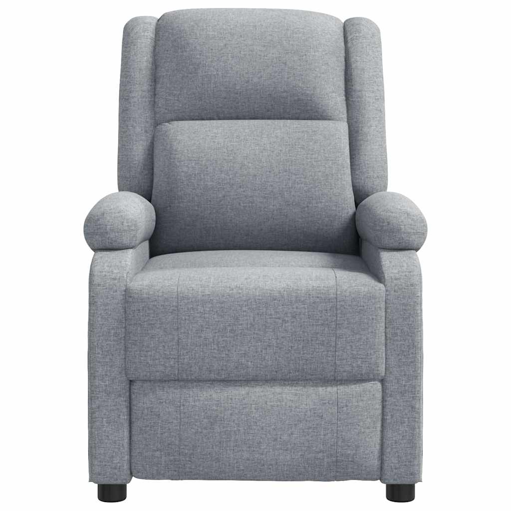 vidaXL Massagestoel stof lichtgrijs