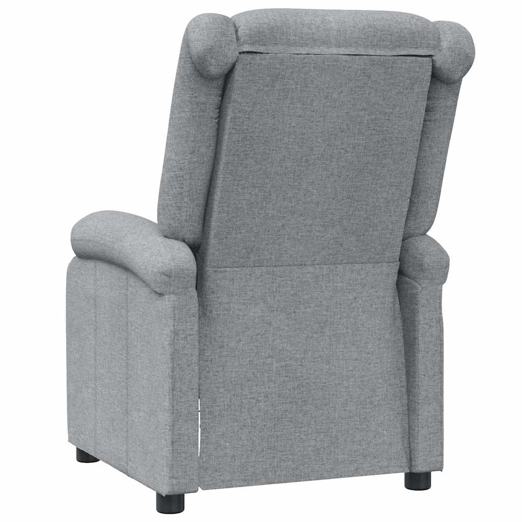 vidaXL Massagestoel stof lichtgrijs