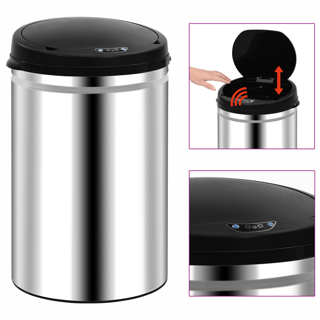 vidaXL Cuiseur à pâtisserie avec capteur automatique 30 L en acier inoxydable