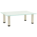 vidaXL Tv-meubel 40x35x17 cm gehard glas zwart