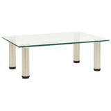 vidaXL Tv-meubel 40x35x17 cm gehard glas zwart