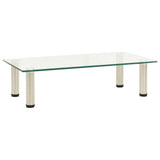 vidaXL Tv-meubel 40x35x17 cm gehard glas zwart
