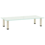 vidaXL Tv-meubel 40x35x17 cm gehard glas zwart