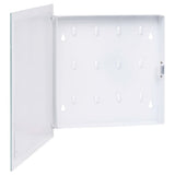 vidaXL Sleutelkast met magneetbord 35x35x5,5 cm wit