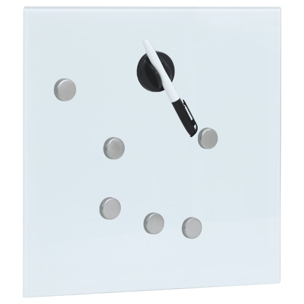 vidaXL Sleutelkast met magneetbord 35x35x5,5 cm wit