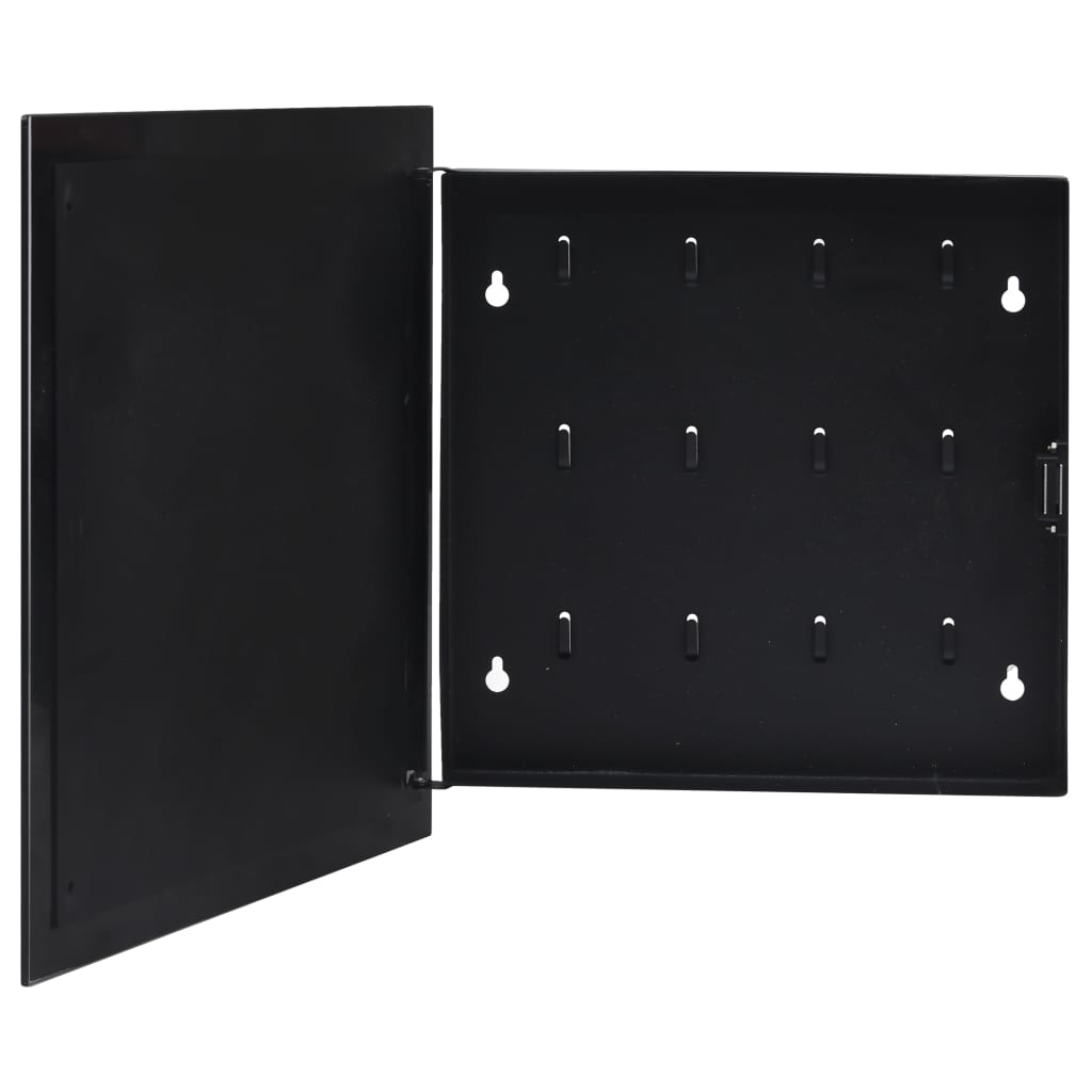 vidaXL Sleutelkast met magneetbord 35x35x5,5 cm wit