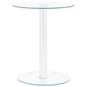 vidaXL Salontafel 40 cm gehard glas transparant