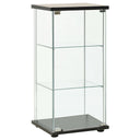vidaXL Vitrinekast verre dur blanc