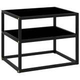 vidaXL Wandtafel 50x40x40 cm gehard glas transparant