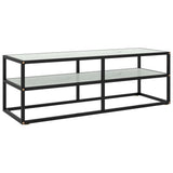 vidaXL Tv-meubel met gehard glas 100x40x40 cm zwart