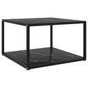 vidaXL Salontafel 60x60x35 cm gehard glas transparant